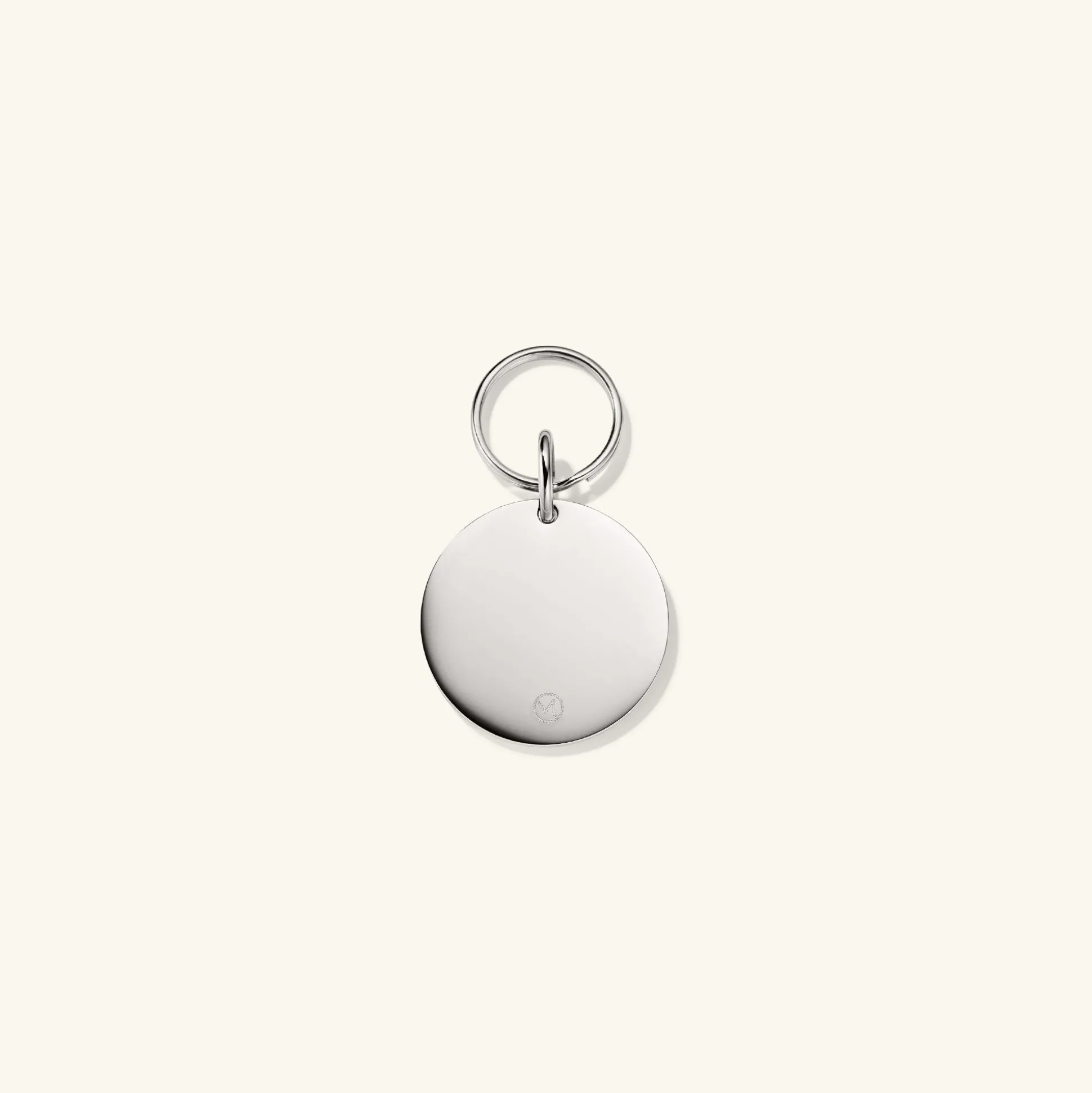 Mejuri Round Heart Pet Tag- Lifestyle