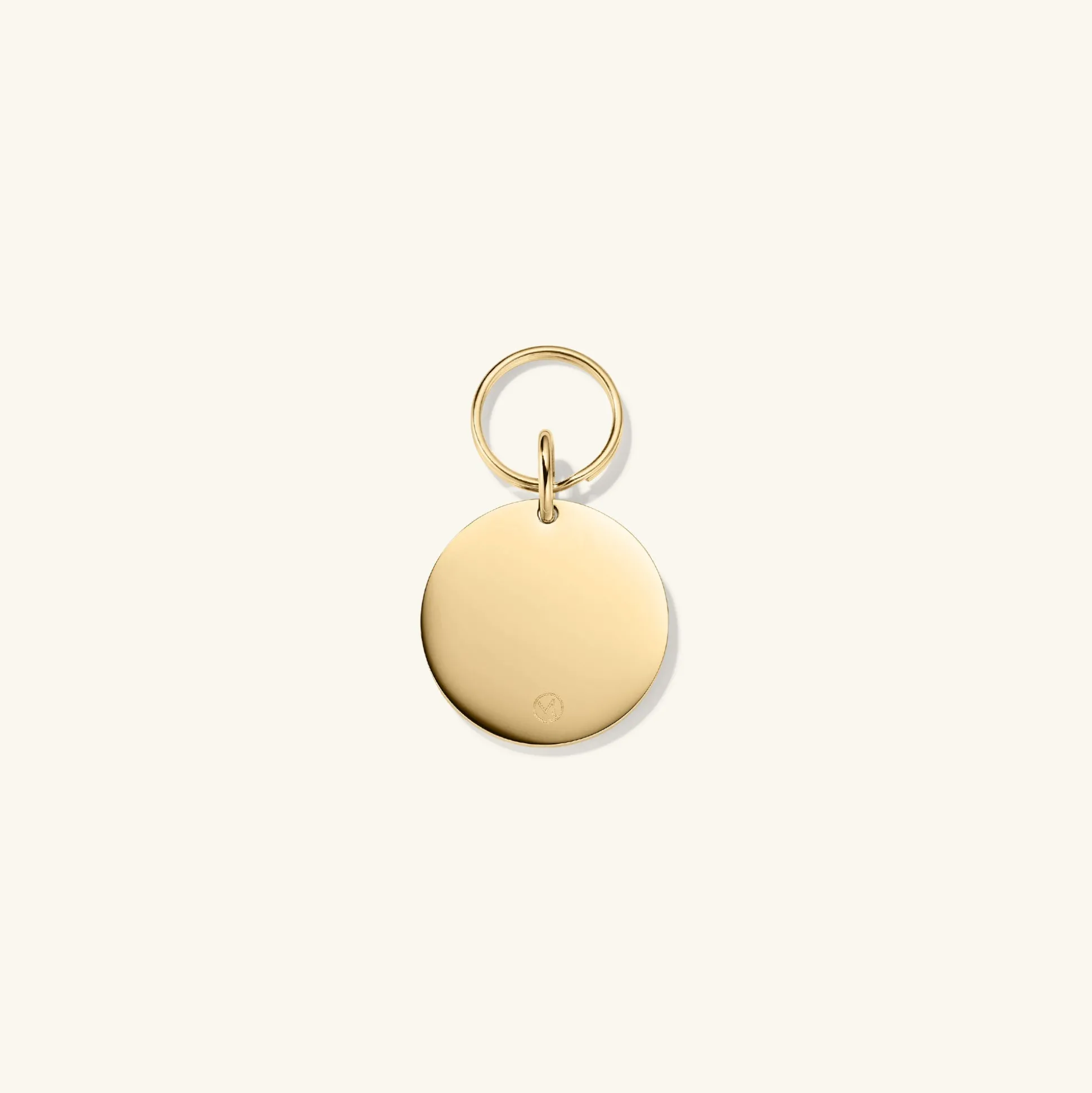Mejuri Round Heart Pet Tag- Lifestyle